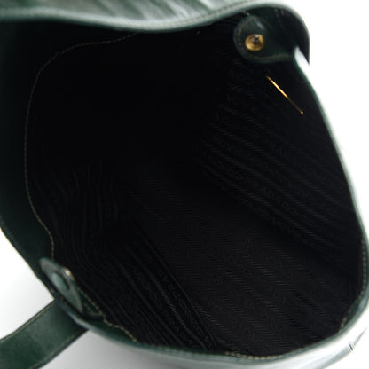 Prada Saffiano Bucket Bag Biliardo 5 of 9
