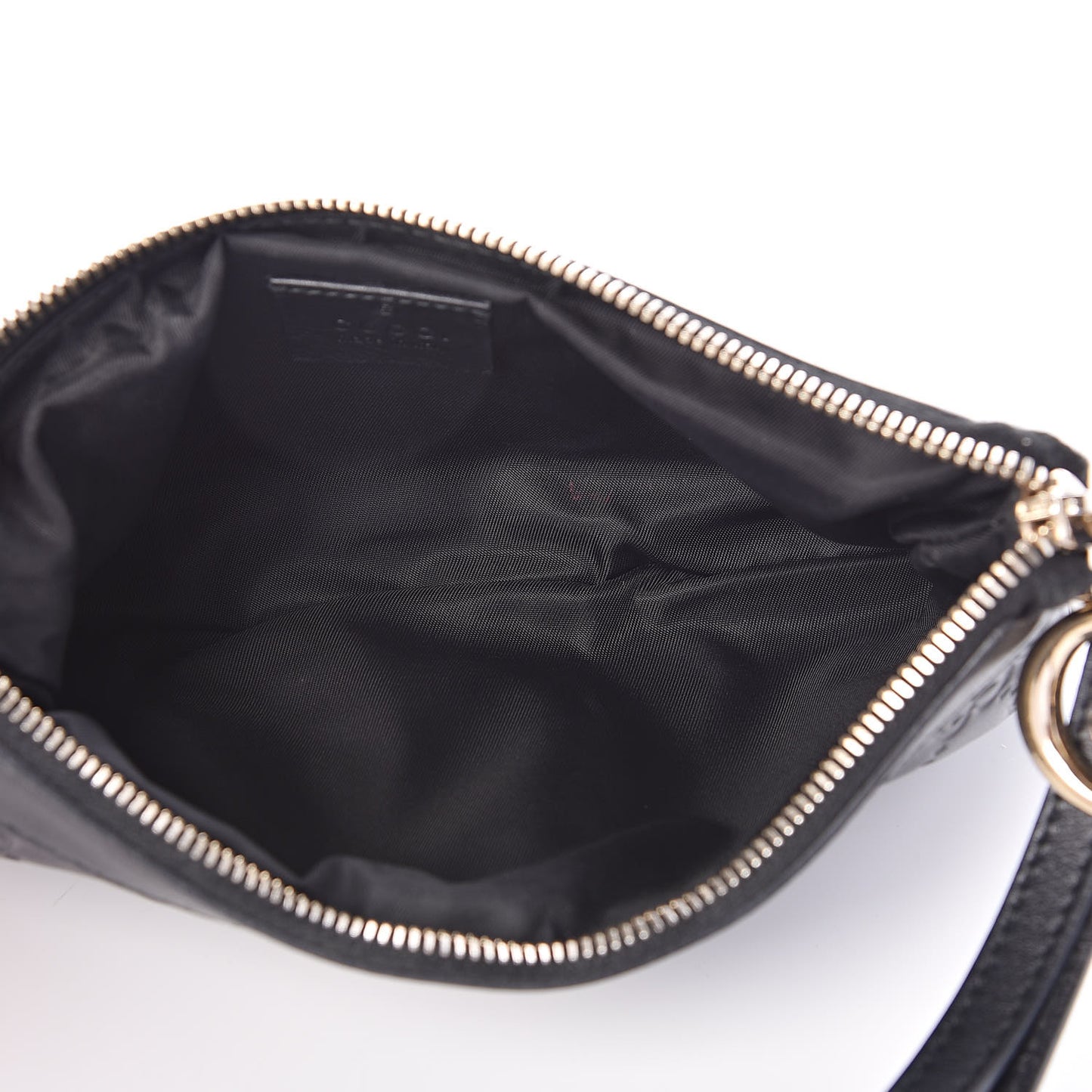 Guccissima Signature New Britt Wristlet Black