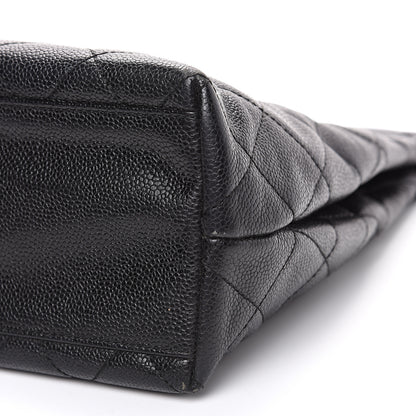 Chanel Caviar Quilted Wood Handle Tote Black 8 of 10