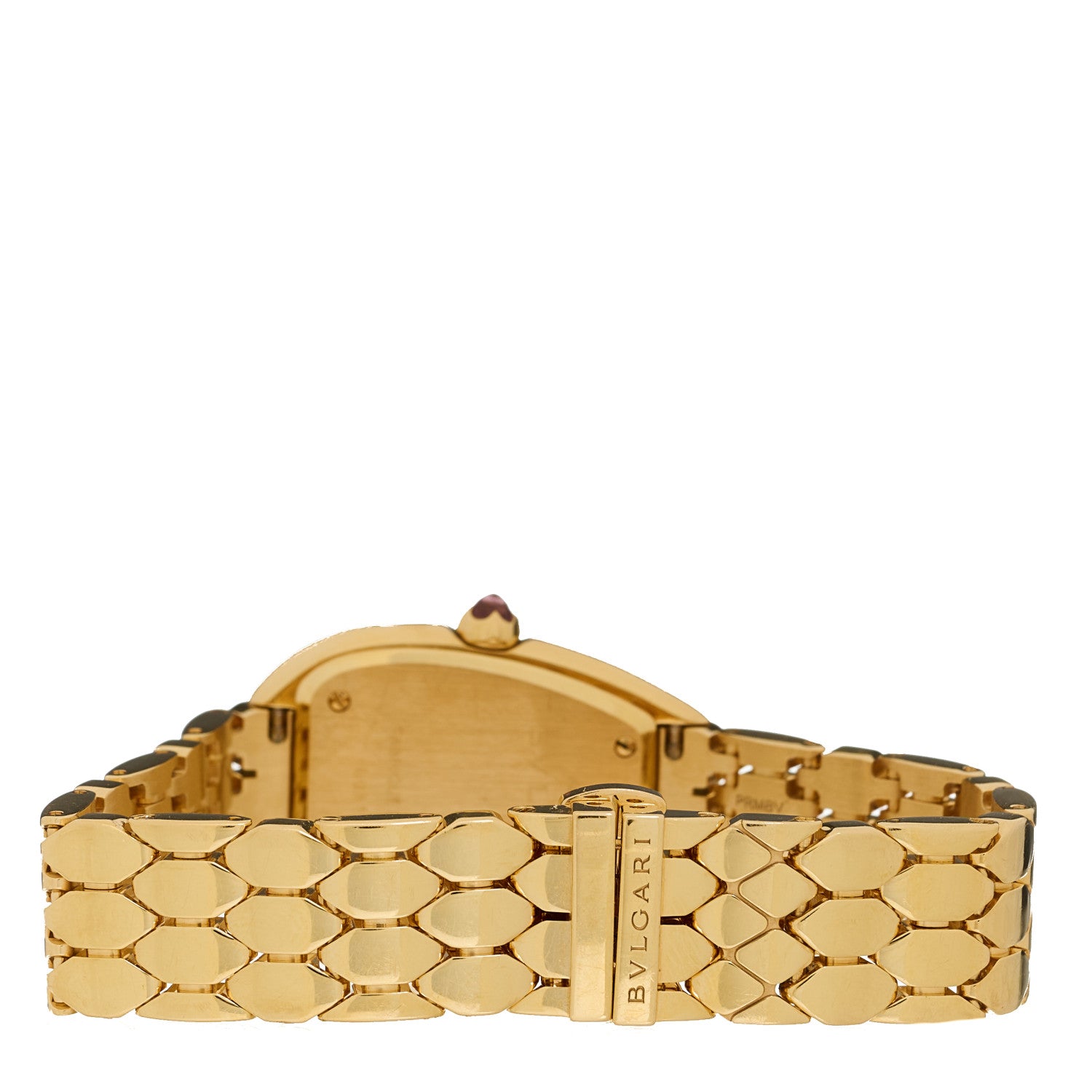 Bulgari 18K Yellow Gold Diamond Bezel 33mm Serpenti Seduttori Quartz Watch 3 of 5