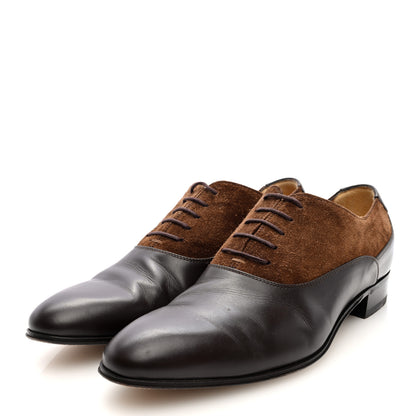 Gucci New Waxed Calfskin Supersofty Oxfords 9 Cocoa Brown Sugar 3 of 9