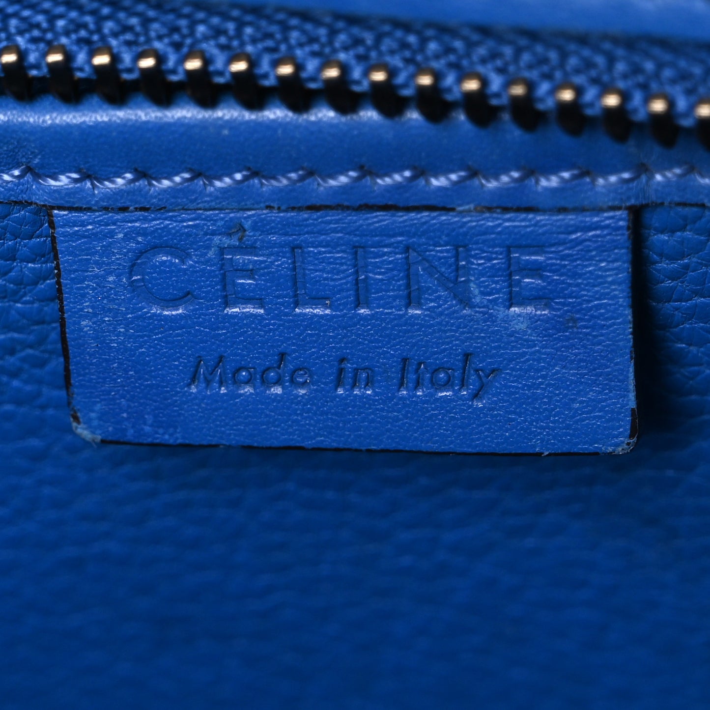 Smooth Calfskin Nano Luggage Royal Blue