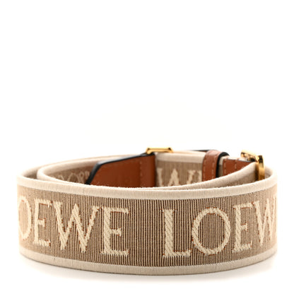Loewe Calfskin Jacquard Anagram Strap Natural Tan 2 of 4