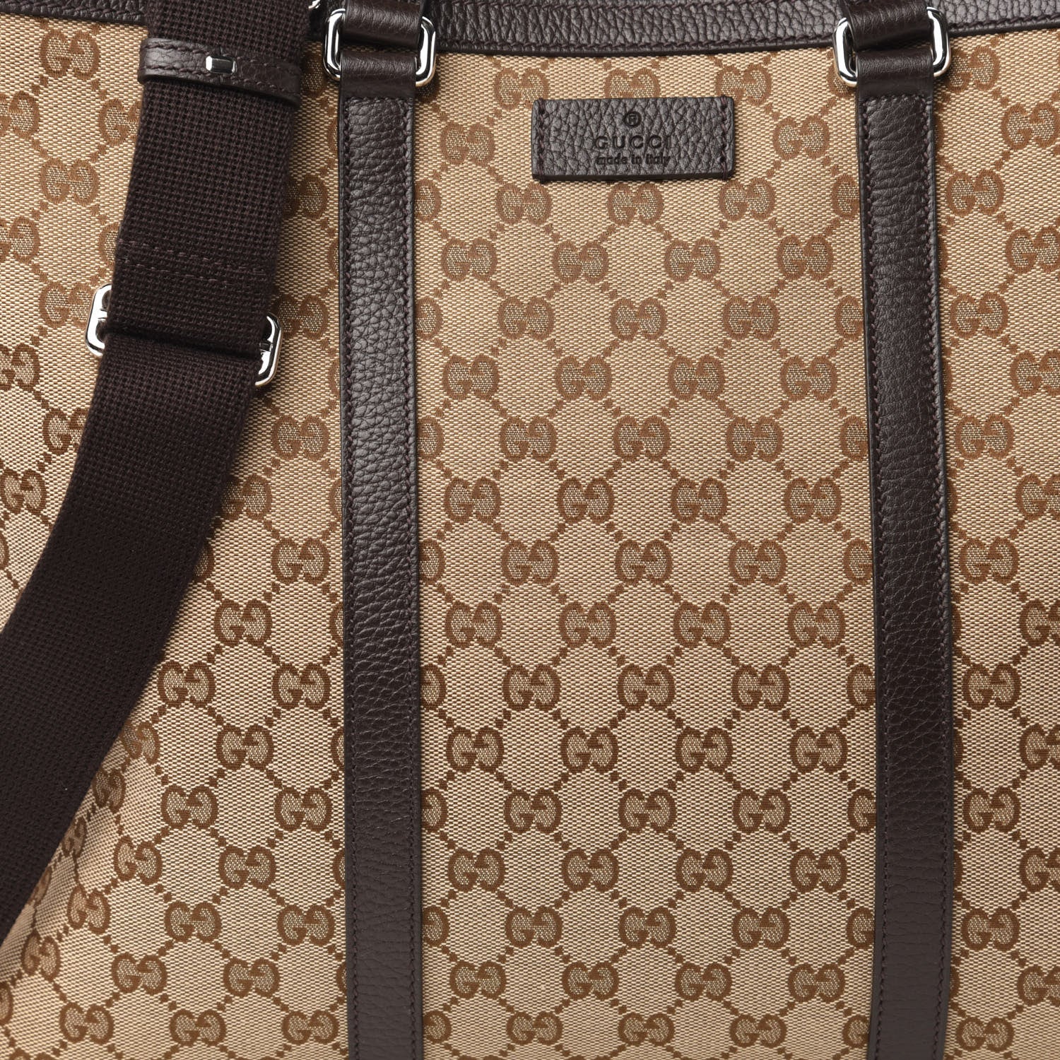 Gucci GG Monogram Large Joy Tote Bag Dark Brown 10 of 10