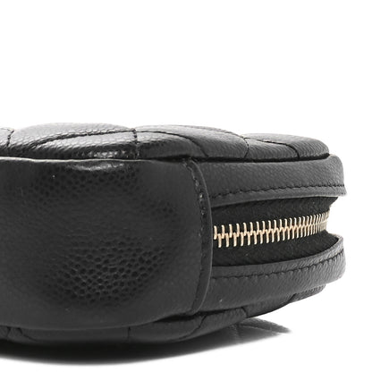 Chanel Caviar Quilted Small Curvy Pouch Cosmetic Case Black 10 of 10