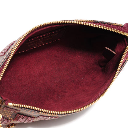 Louis Vuitton Damier Paillettes Mini Pochette Accessories Red 5 of 9
