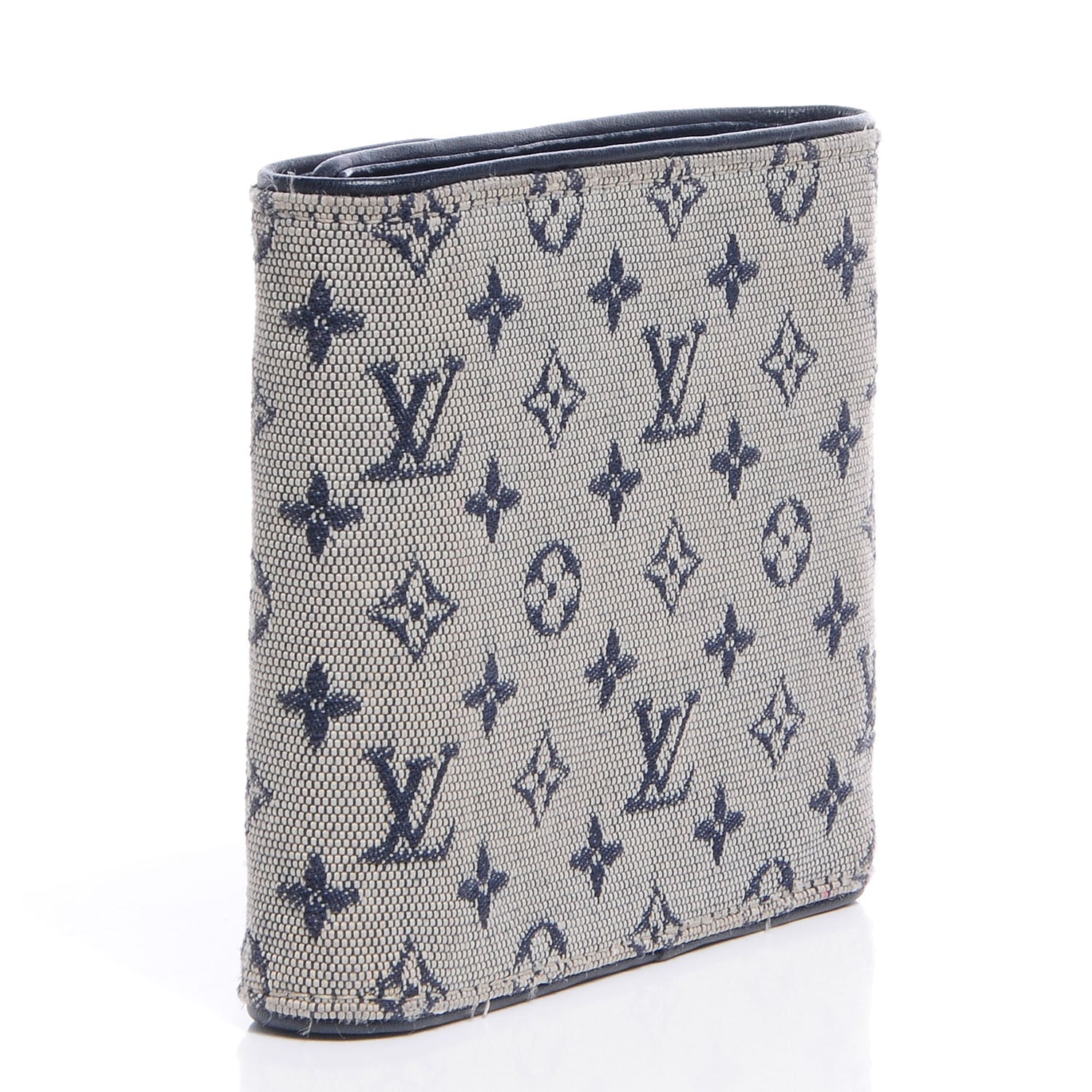 Louis Vuitton Mini Monogram Compact Wallet Blue 3 of 8