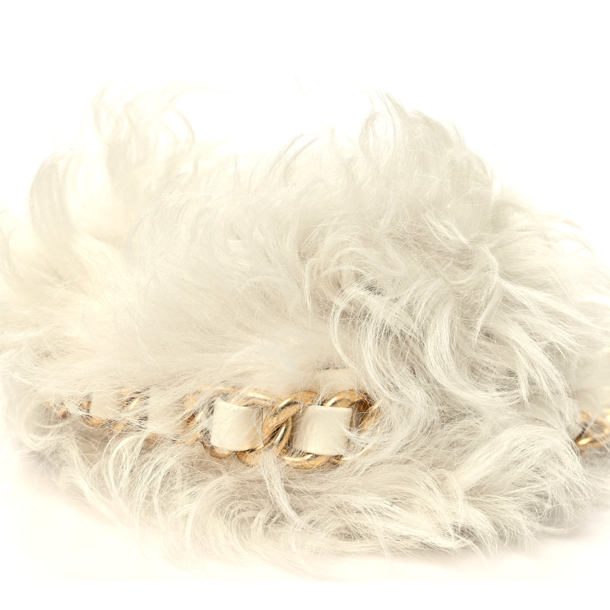 Chanel Shearling Lambskin Flap White 10 of 10