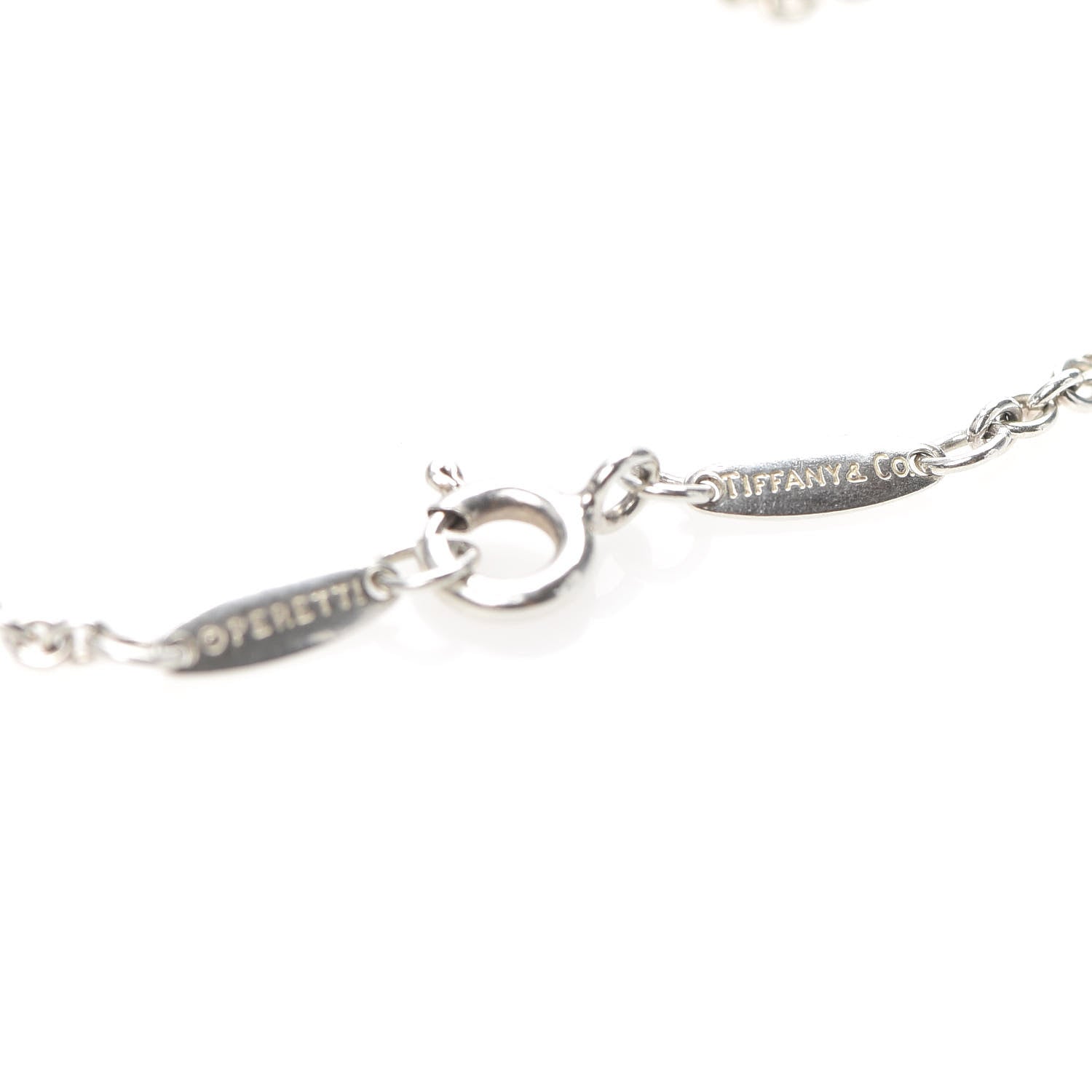 Tiffany Sterling Silver Elsa Peretti Open Heart Charm Bracelet 5 of 5