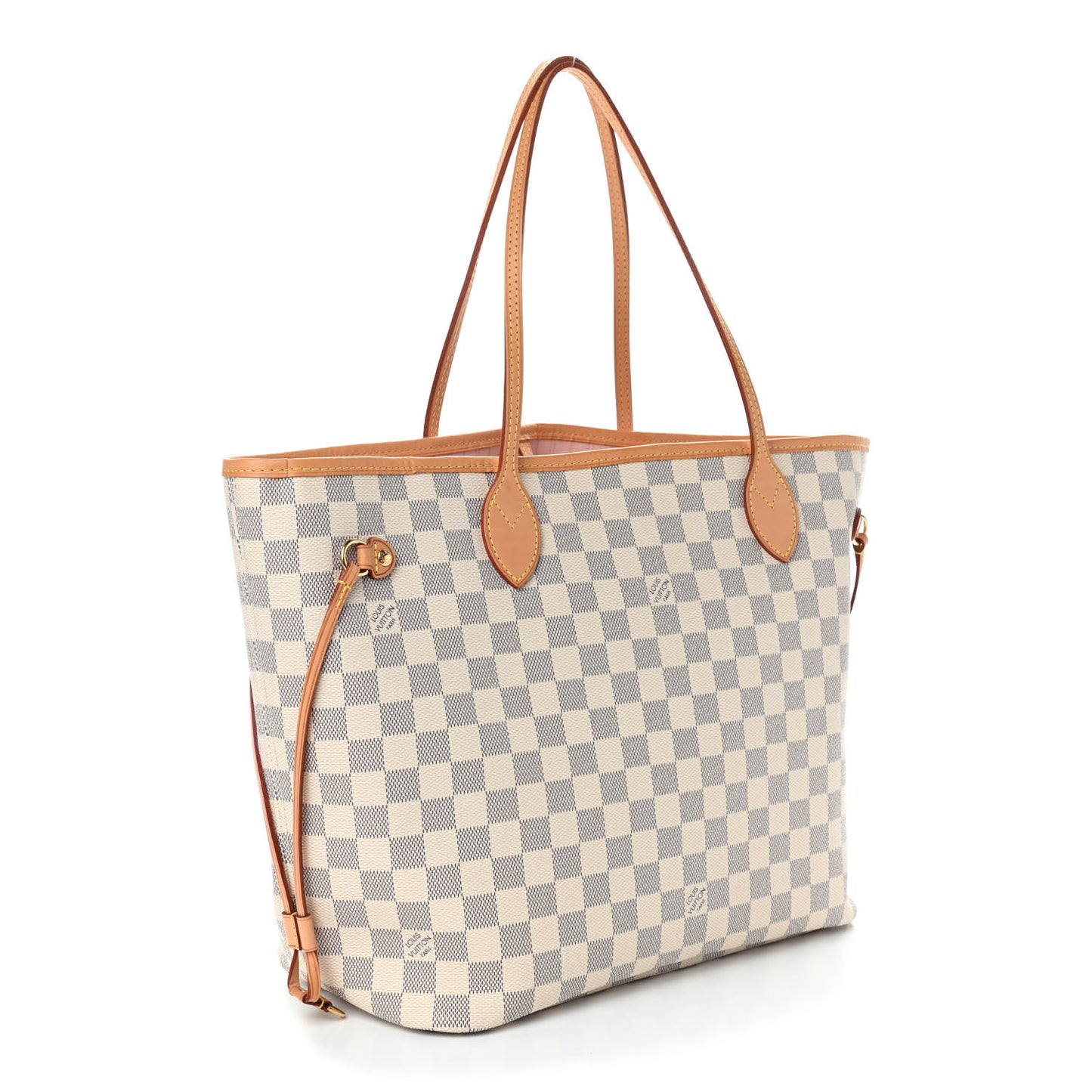 Damier Azur Neo Neverfull MM Rose Ballerine