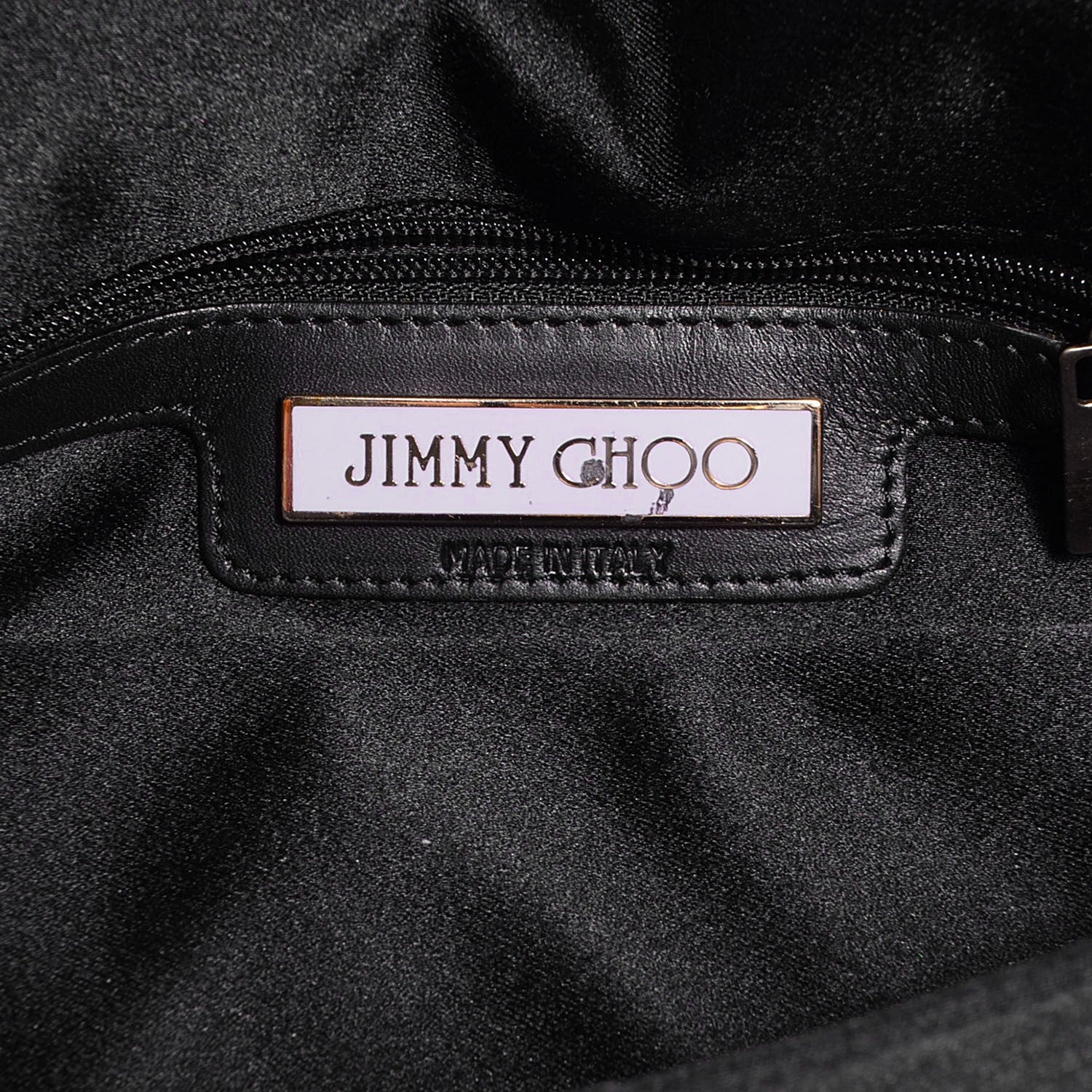 Jimmy Choo Satin Swarovski Crystal Tulita Evening Bag Black 7 of 8