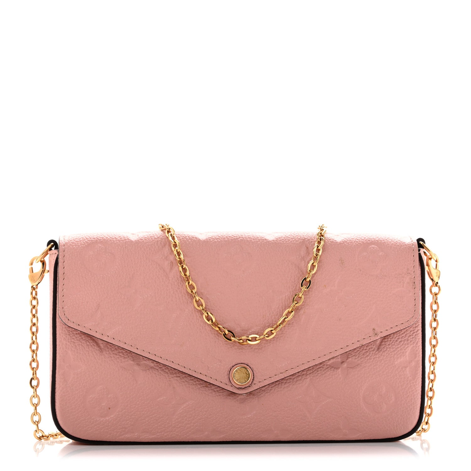 Louis Vuitton Empreinte Pochette Felicie Chain Wallet Rose Poudre 1 of 13