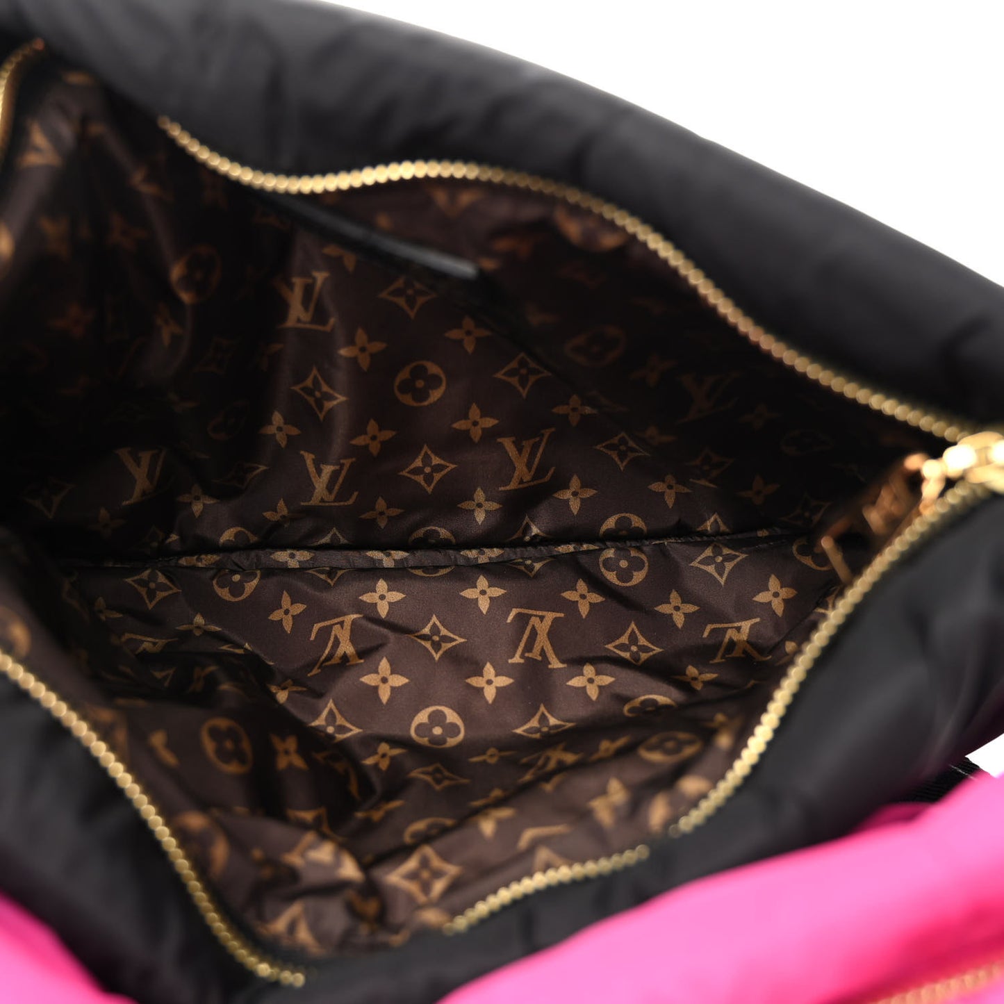 Econyl Monogram Pillow Maxi Multi Pochette Accessories Black Fuchsia