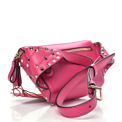 Valentino Garavani Nappa Rockstud Spike Belt Bag 85 Pink Orchid 3 of 9