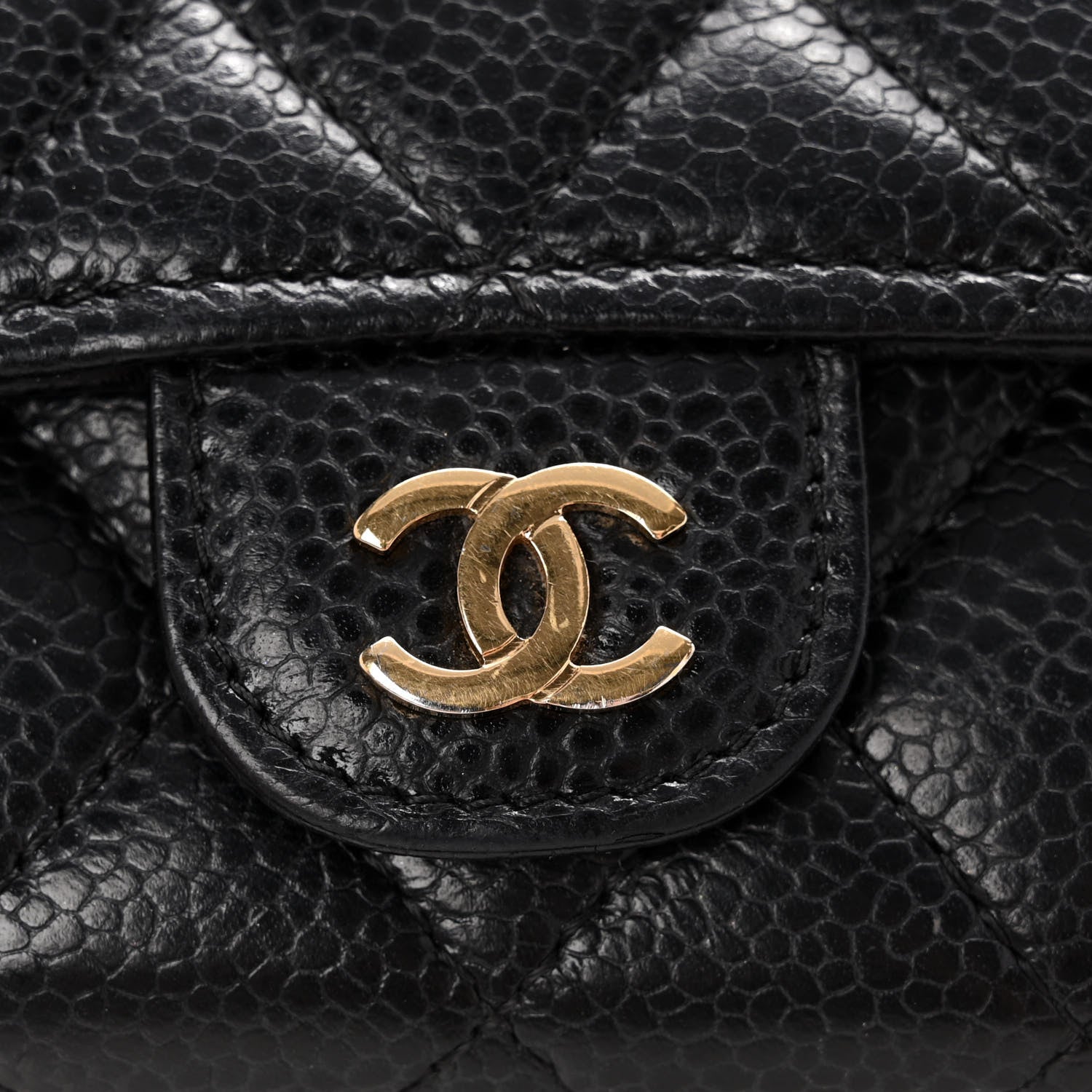 Chanel Caviar Quilted Flap Card Holder Black 11 of 14