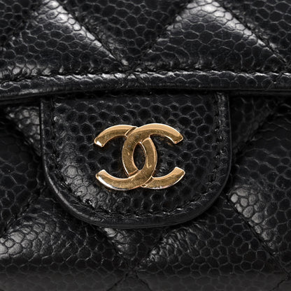 Chanel Caviar Quilted Flap Card Holder Black 11 of 14