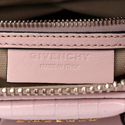 Givenchy Calfskin Crocodile Embossed Mini Antigona Pink 6 of 10