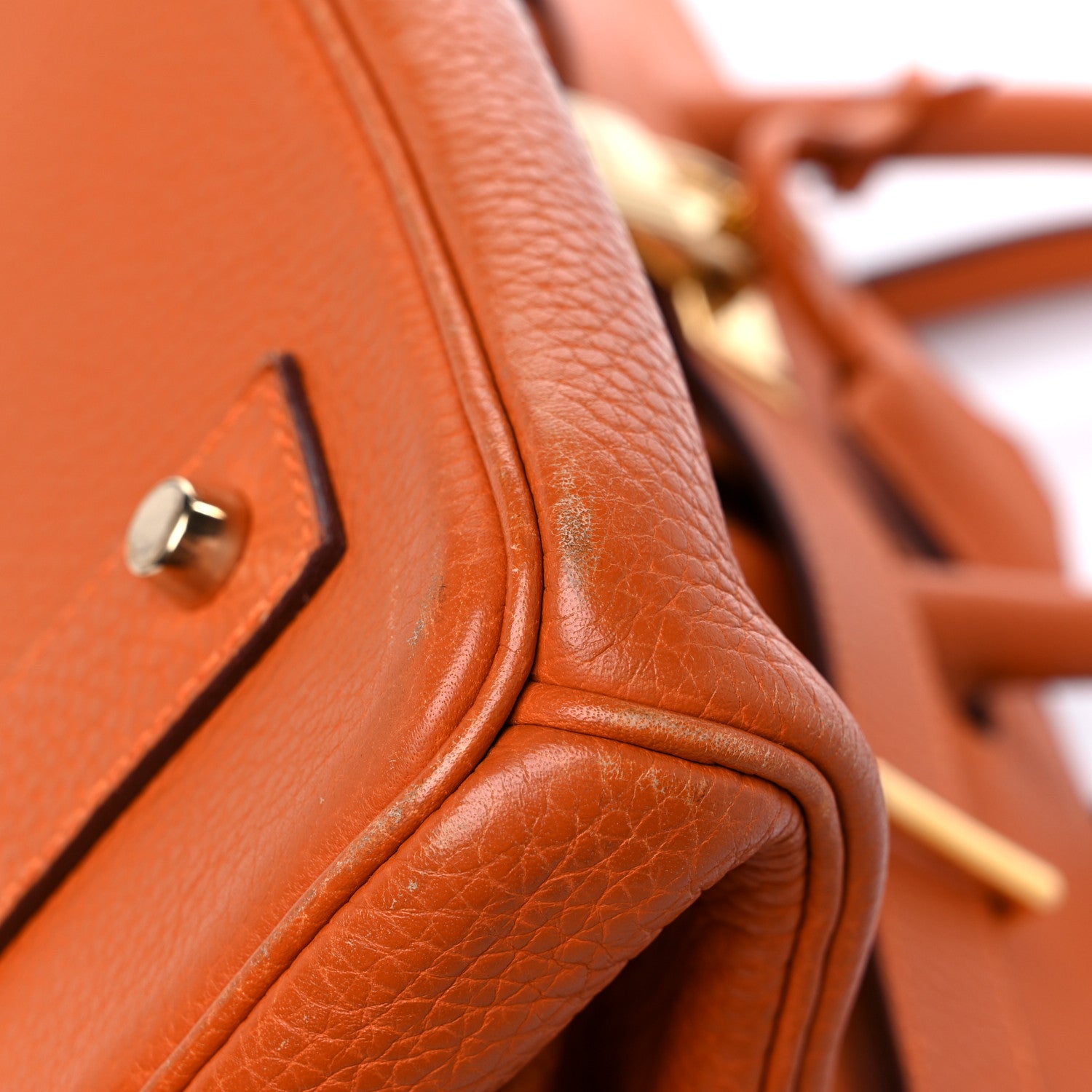 Hermes Taurillon Clemence JPG Birkin 42 Orange 9 of 24