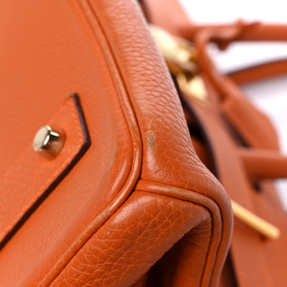Hermes Taurillon Clemence JPG Birkin 42 Orange 9 of 24