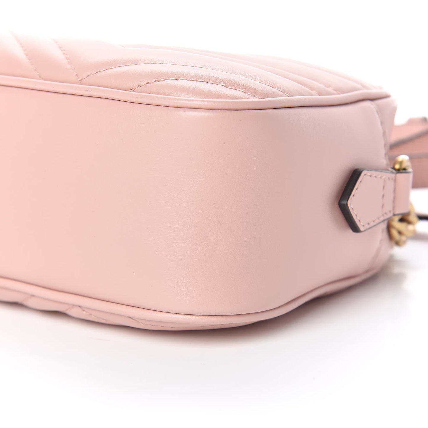 Calfskin Matelasse Small GG Marmont Chain Shoulder Bag Perfect Pink
