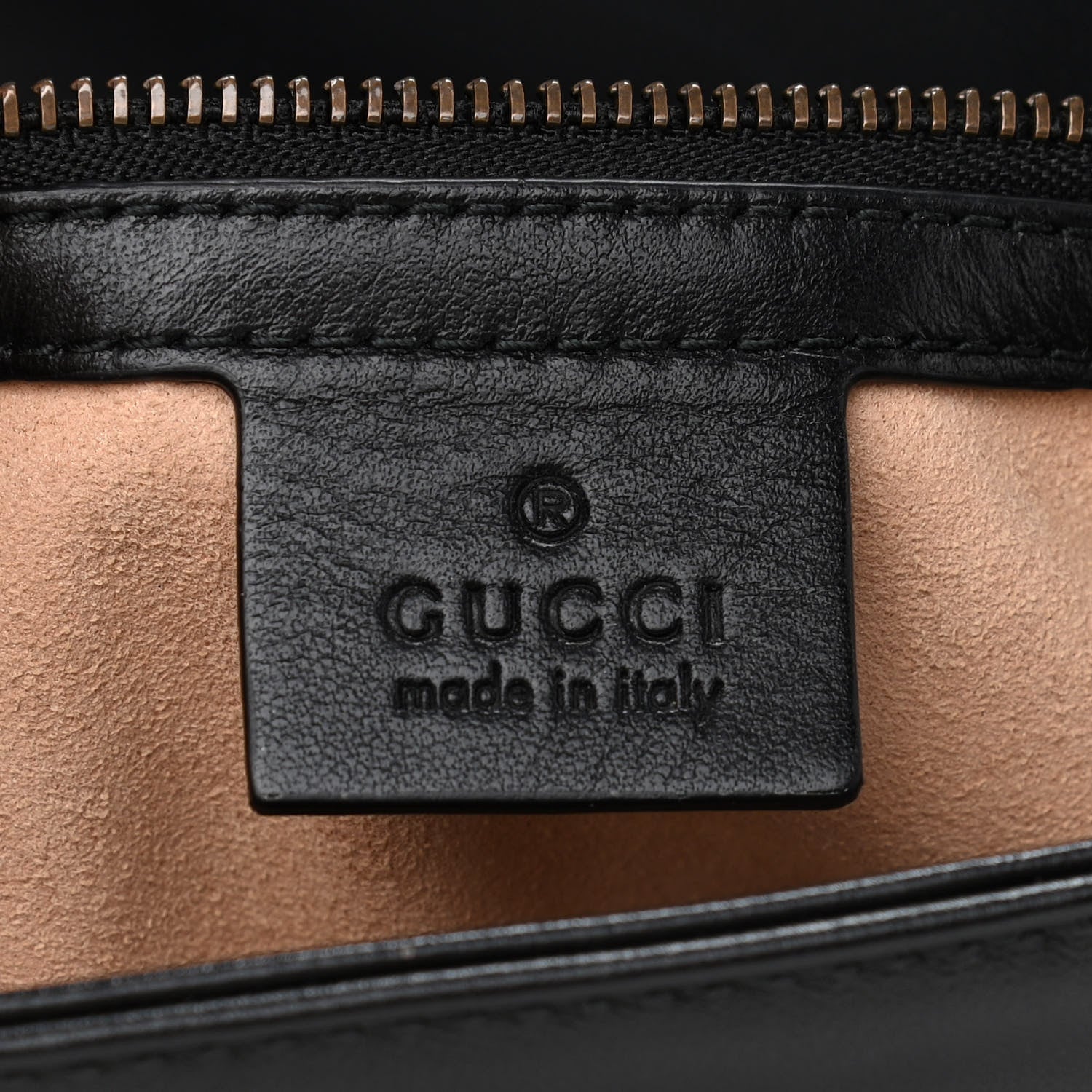 Gucci Calfskin Matelasse Small GG Marmont Shoulder Bag Black 6 of 10