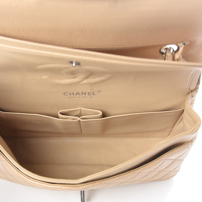 Chanel Caviar Quilted Medium Double Flap Beige 5 of 10