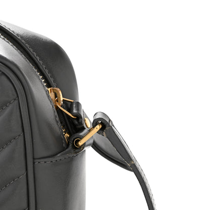 Saint Laurent Calfskin Matelasse Monogram Lou Camera Bag Dusty Grey 12 of 13