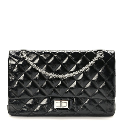 Chanel Distressed Patent Quilted 2.55 Reissue Flap 227 Black 1 of 9