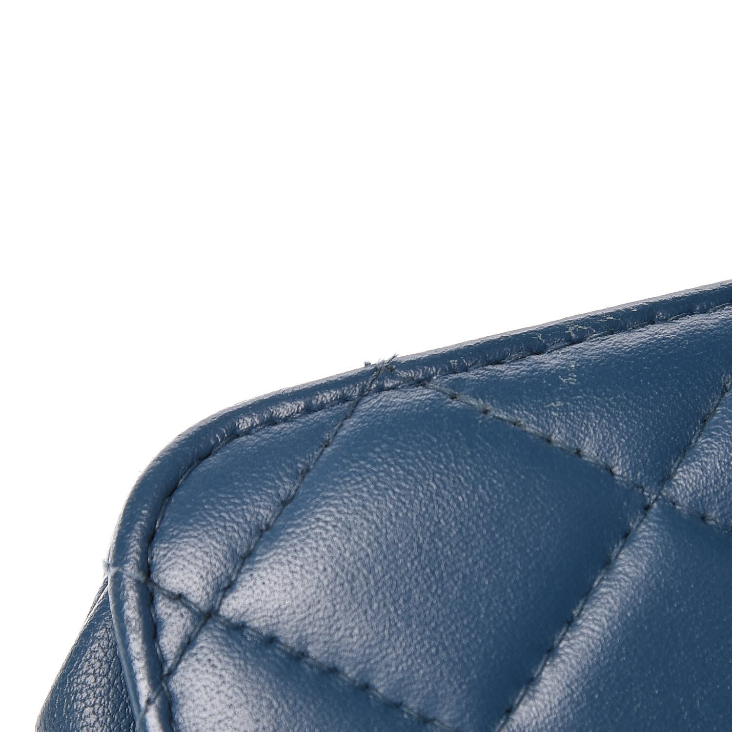 Chanel Lambskin Quilted Trendy CC Wallet On Chain WOC Blue 16 of 21