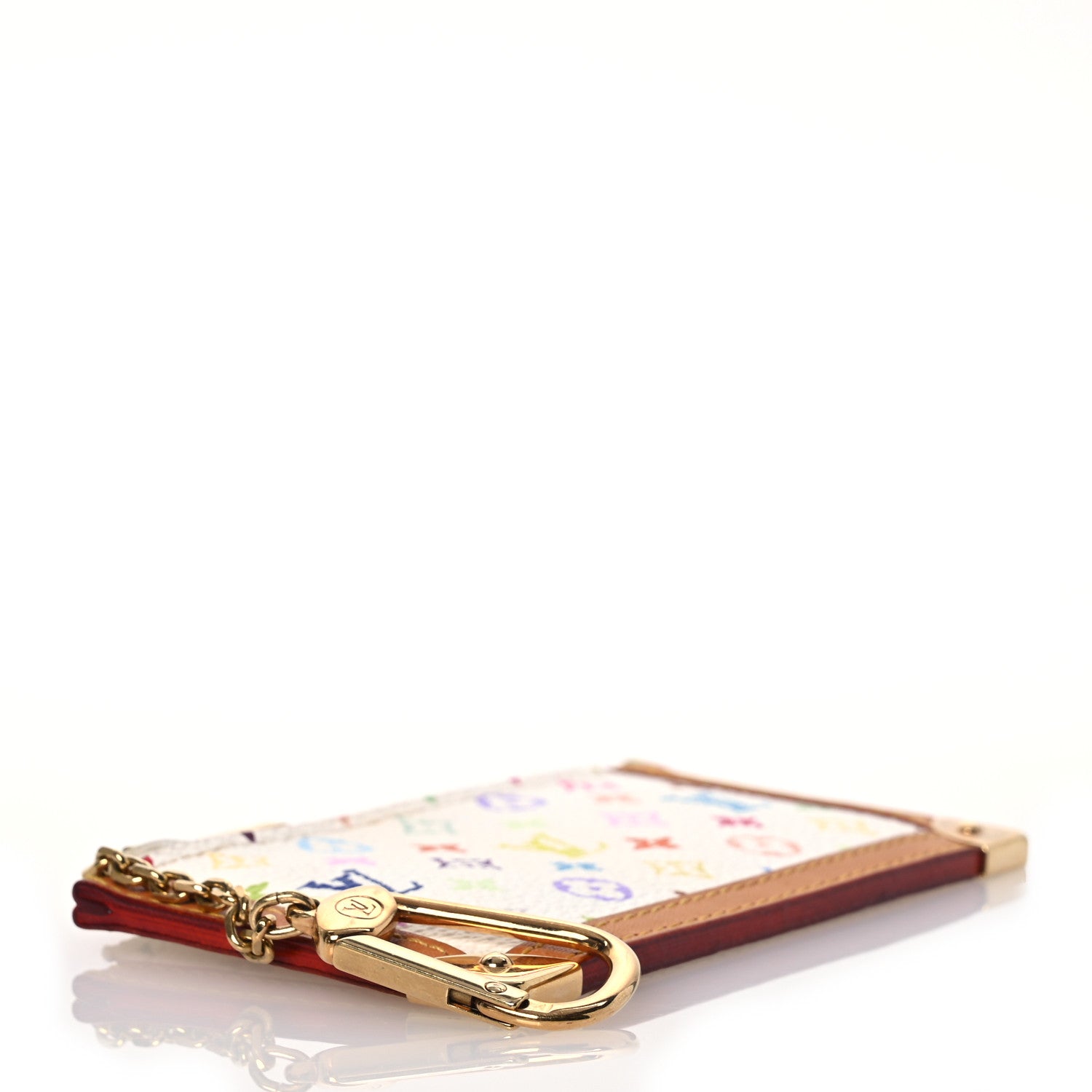 Louis Vuitton Monogram Multicolor Key Pouch White 4 of 10