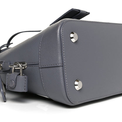 Balenciaga Signature Grained Calfskin Logo S Ville Top Handle Bag Gris Perle Fonce White 7 of 8
