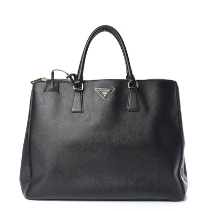 Prada Saffiano Lux Extra Large Galleria Double Zip Tote Black 1 of 16