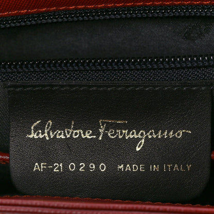 Salvatore Ferragamo Calfskin Top Handle Bag Red 7 of 12