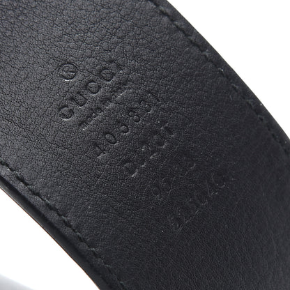 Gucci Textured Calfskin Double G 40mm Belt 95 38 Black 3 of 5