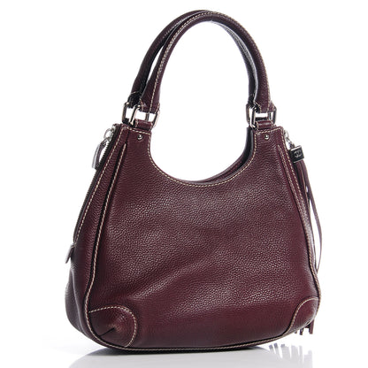 Chanel Leather Tassel Hobo Bordeaux 3 of 10