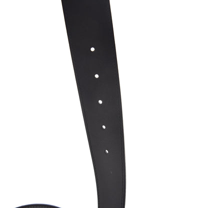 Gucci Moon Calfskin Pearl Double G 40mm Belt 80 32 Black Cream 4 of 6
