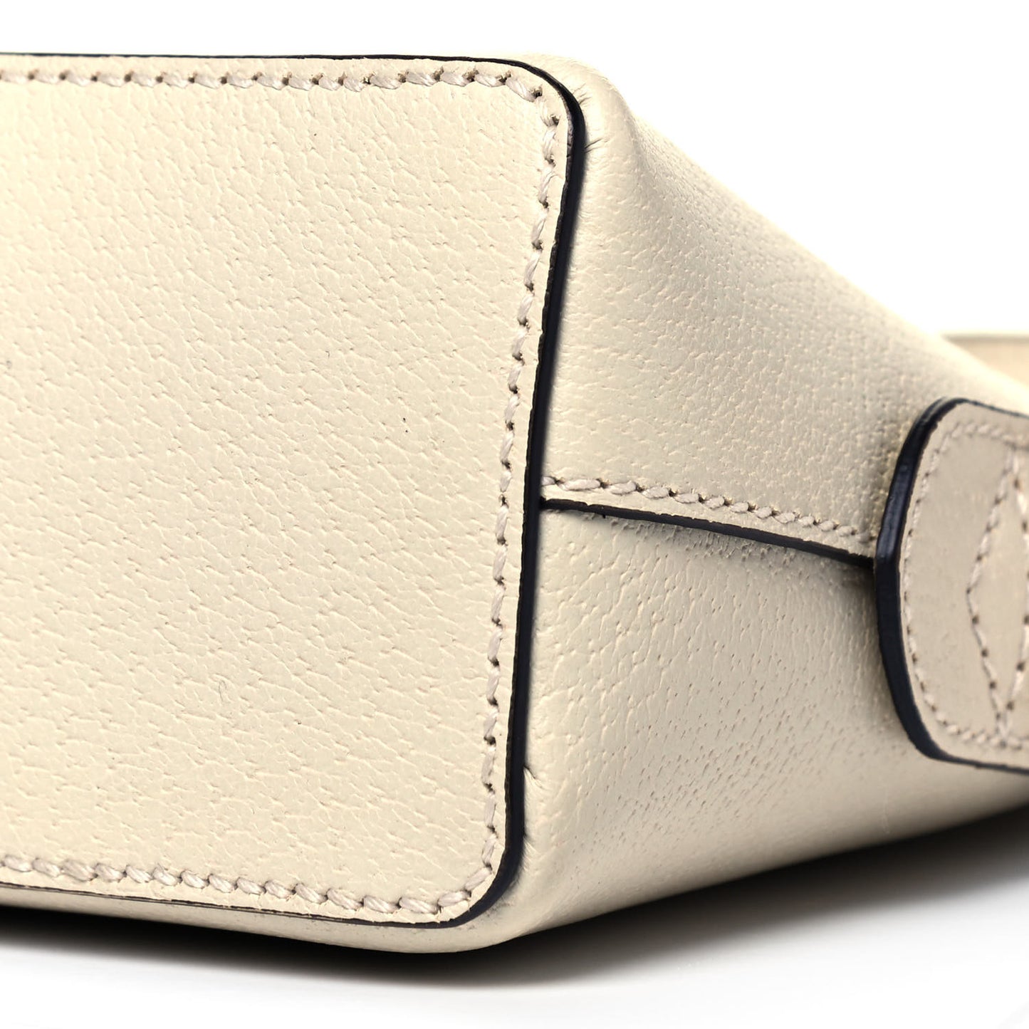 Textured Dollar Calfskin Web Small Ophidia Dome Shoulder Bag Mystic White