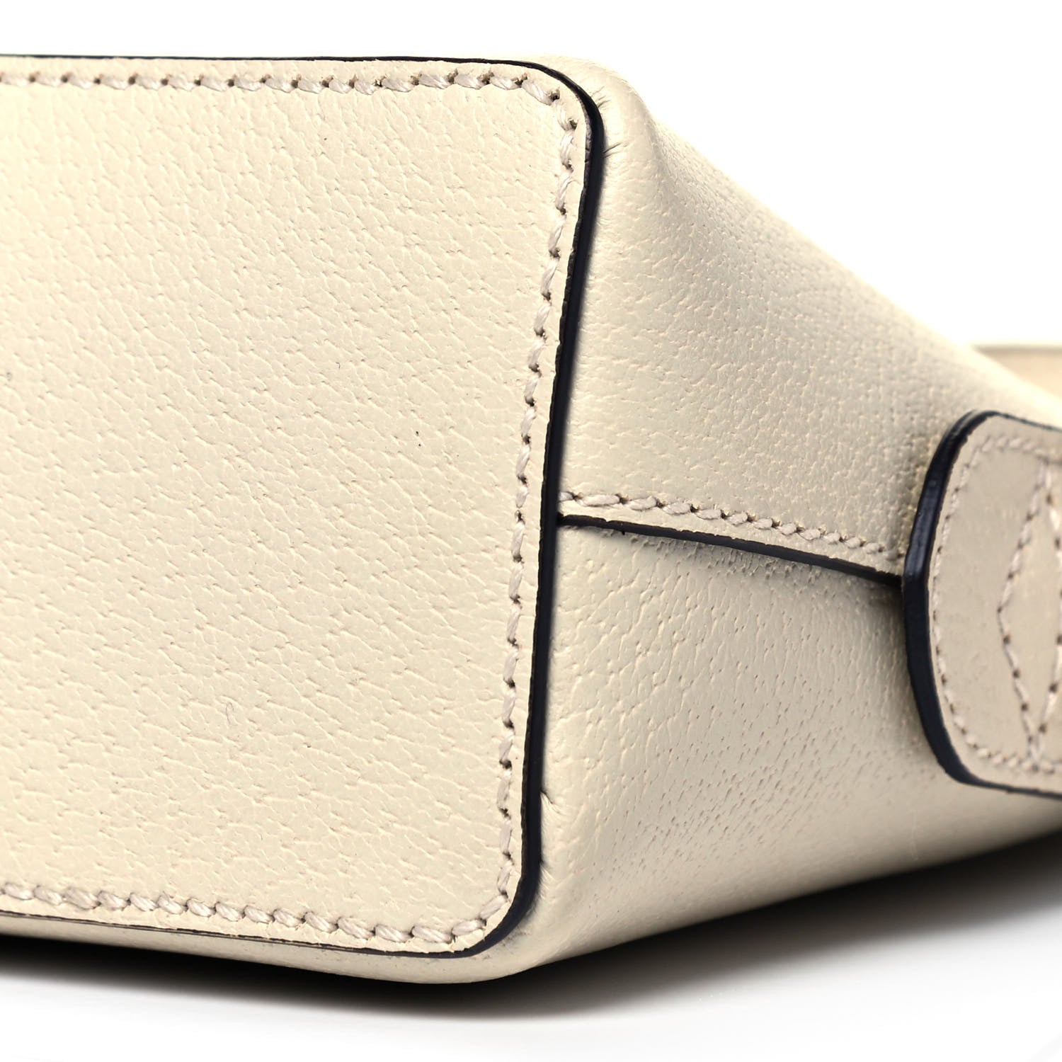 Gucci Textured Dollar Calfskin Web Small Ophidia Dome Shoulder Bag Mystic White 9 of 9