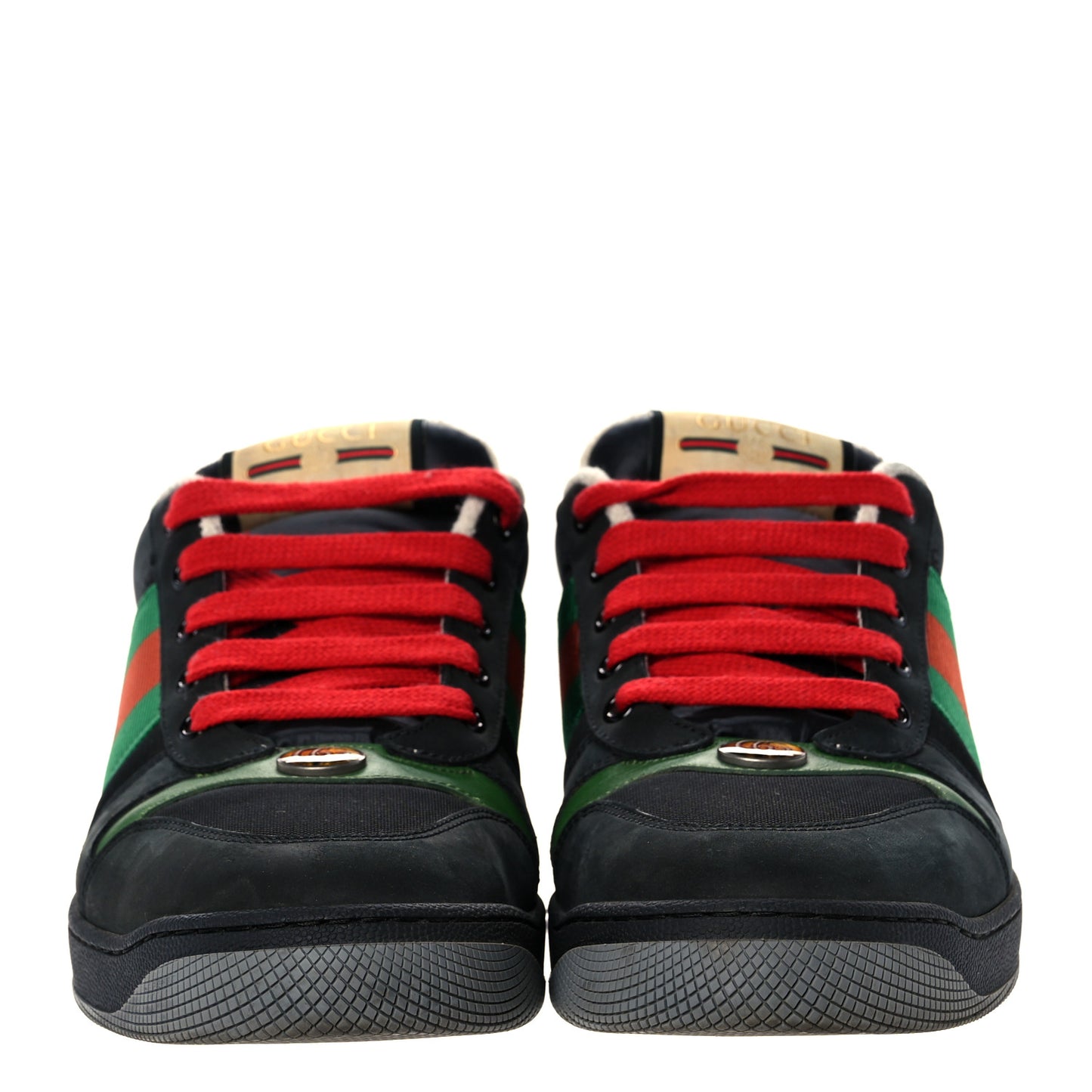 Nylon Nubuck Web Mens Screener Sneakers 8 Black Vintage Green