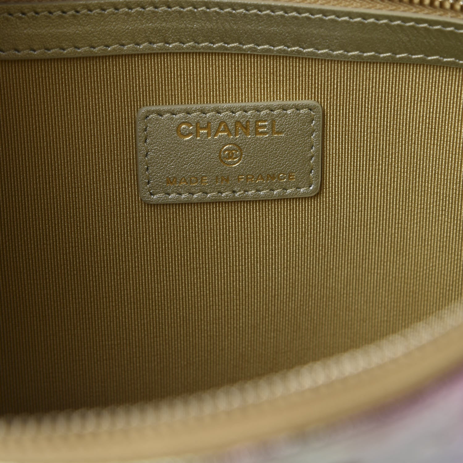 Chanel Metallic Goatskin Quilted Medium 2.55 Reissue Cosmetic Case Multicolor 7 of 10