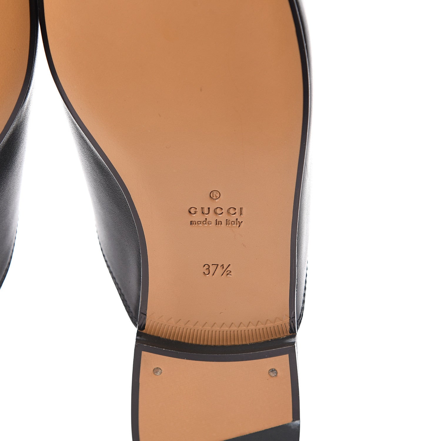 Gucci Calfskin Flower Embroidered Womens Princetown Slippers 37.5 Black 7 of 7