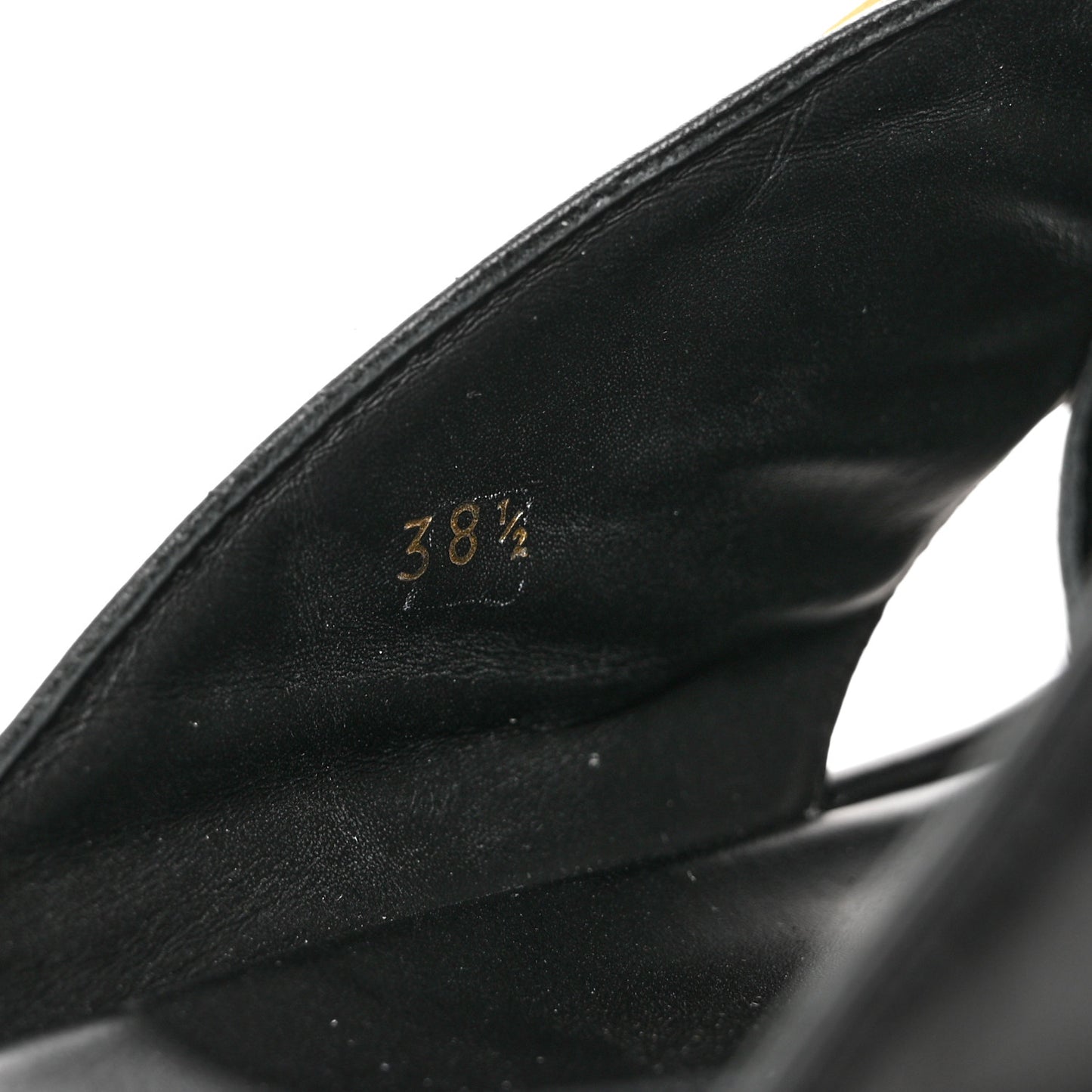 Vitello Womens Fendigraphy Slide Sandals 38.5 Black
