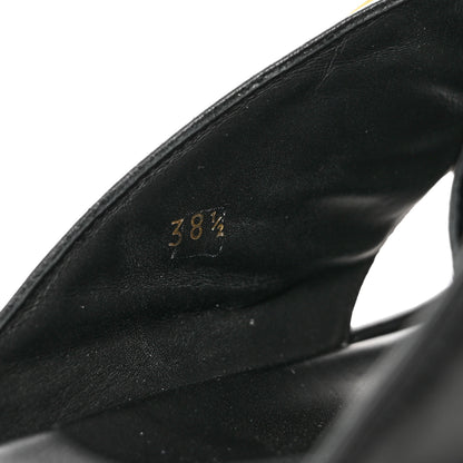 Fendi Vitello Womens Fendigraphy Slide Sandals 38.5 Black 8 of 9