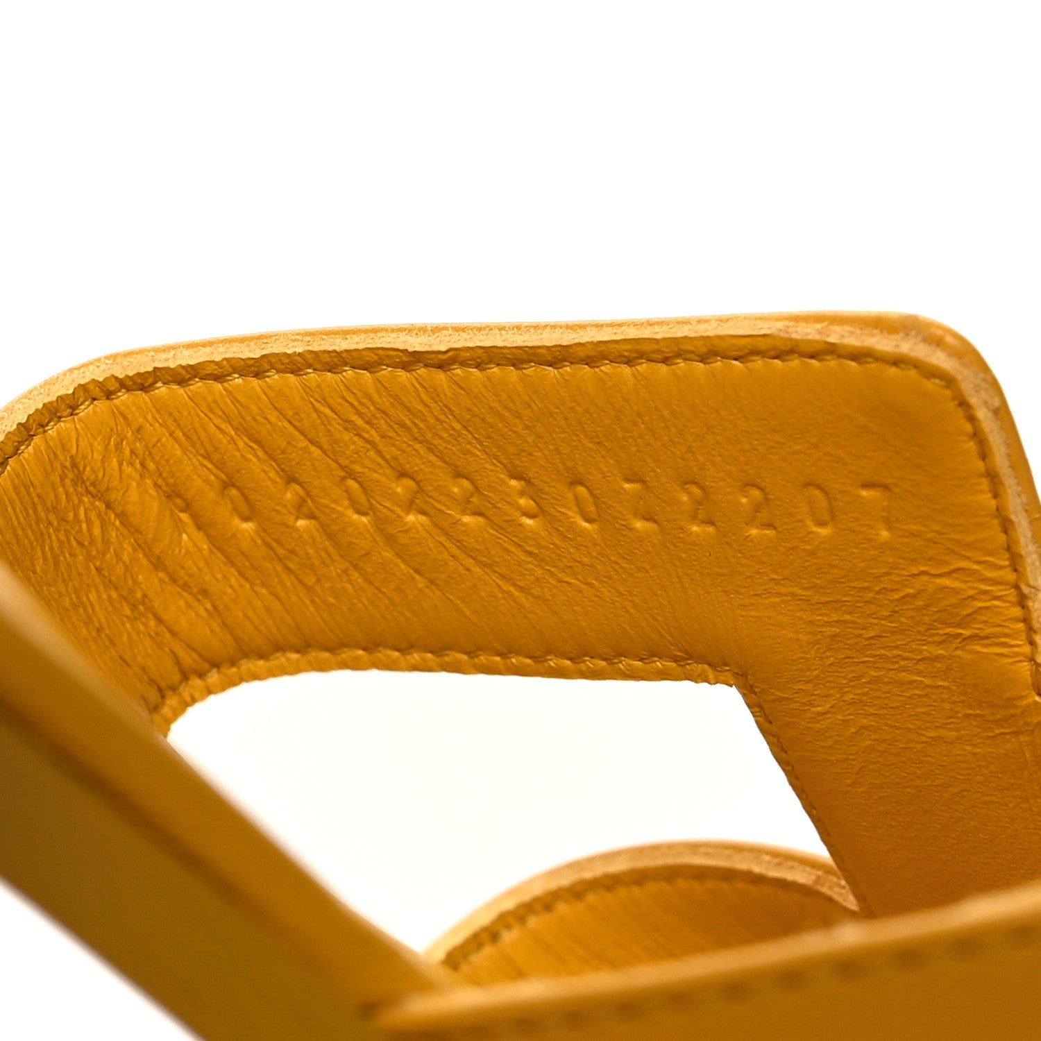 Hermes Box Calfskin Oran Sandals 40 Jaune Citron 6 of 8