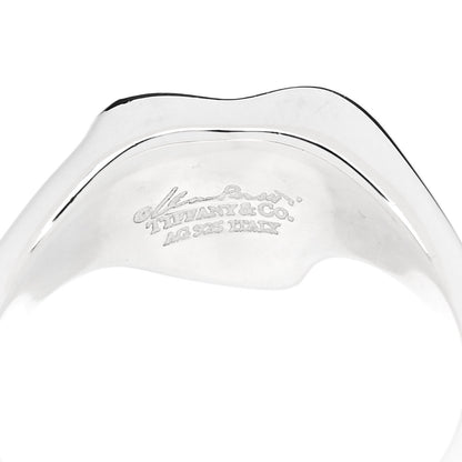 Tiffany Sterling Silver Elsa Peretti Full Heart Ring 56 7.5 5 of 5