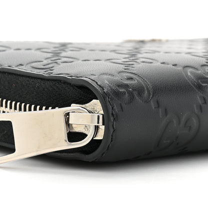 Gucci Guccissimma Signature Dorian Zip Around Wallet Black 12 of 13