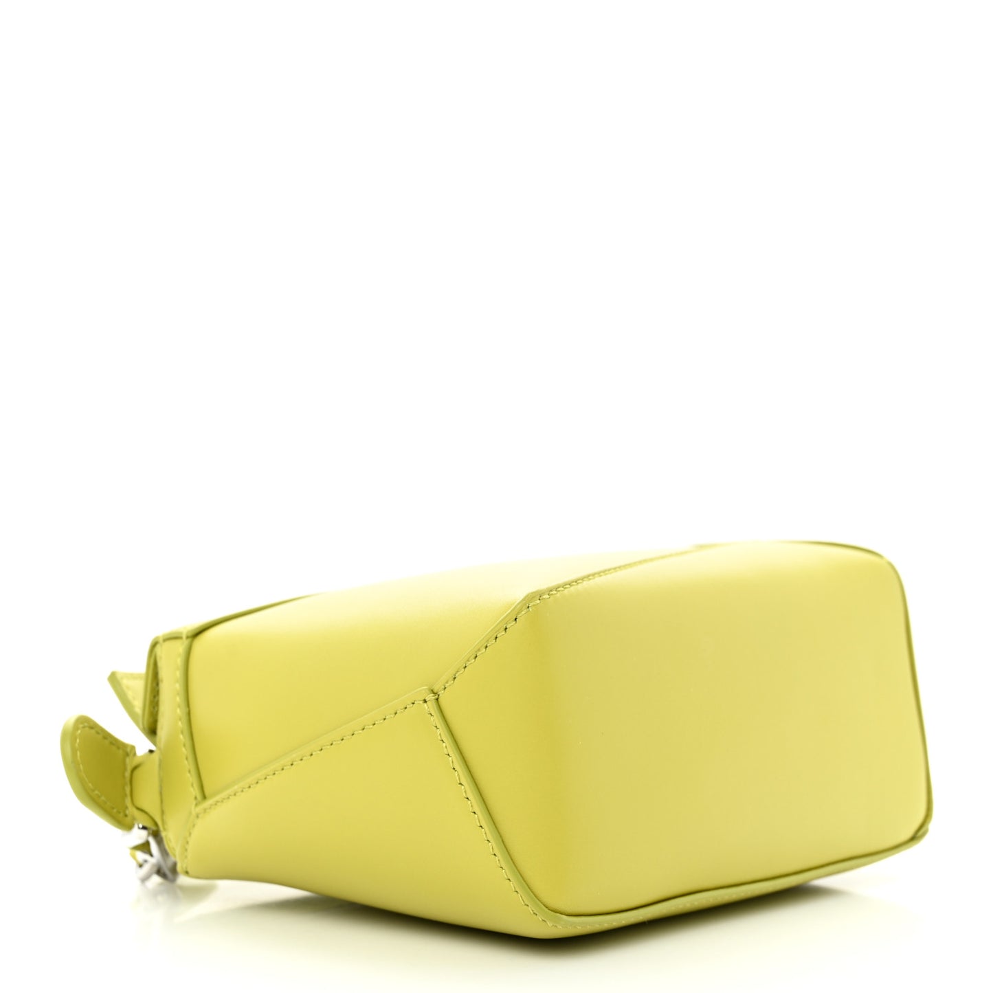 Calfskin Mini Puzzle Edge Bag Lime