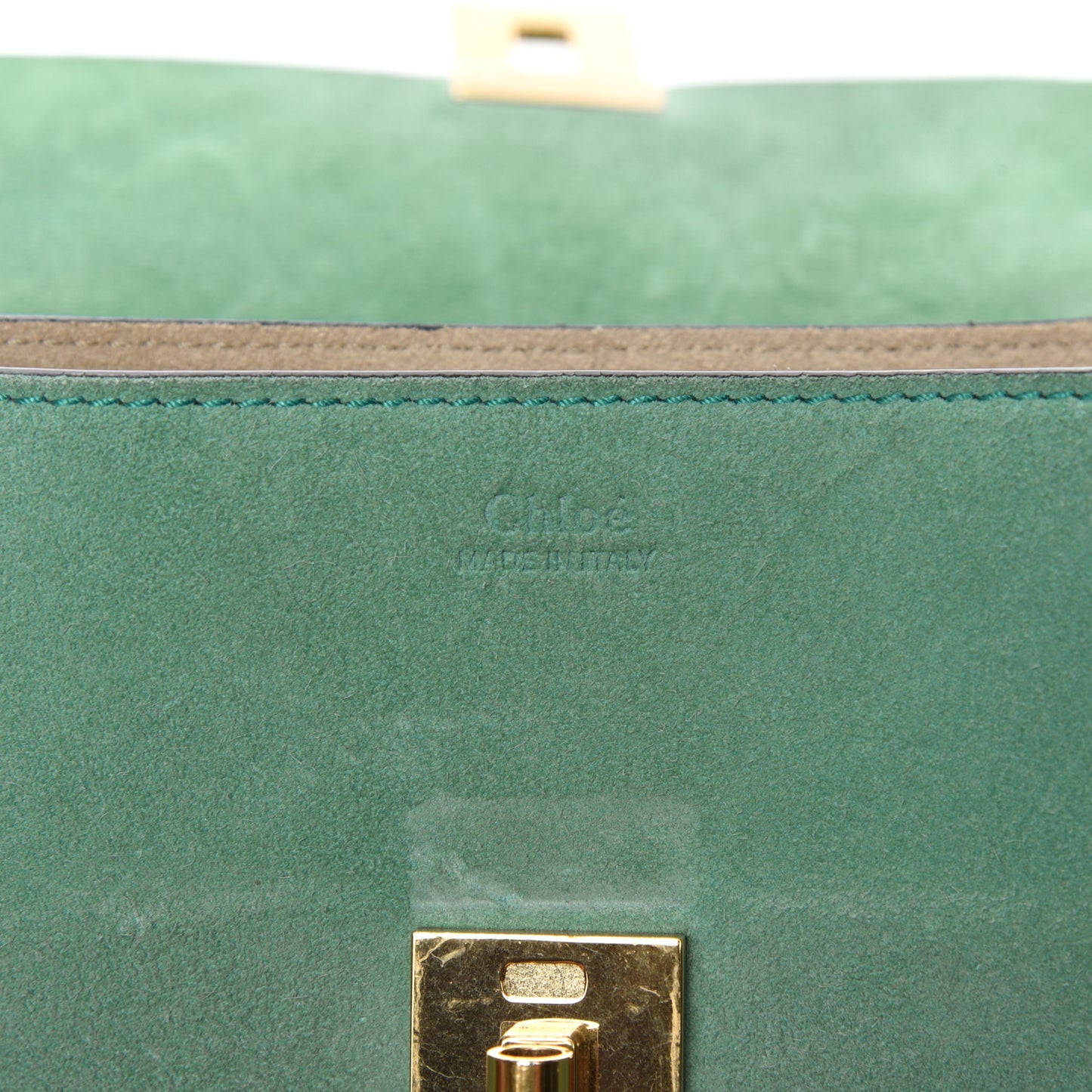 Suede Smooth Calfskin Mini Drew Shoulder Bag Happy Green