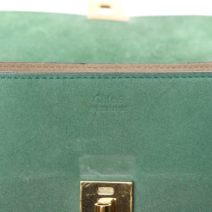 Chloe Suede Smooth Calfskin Mini Drew Shoulder Bag Happy Green 7 of 10