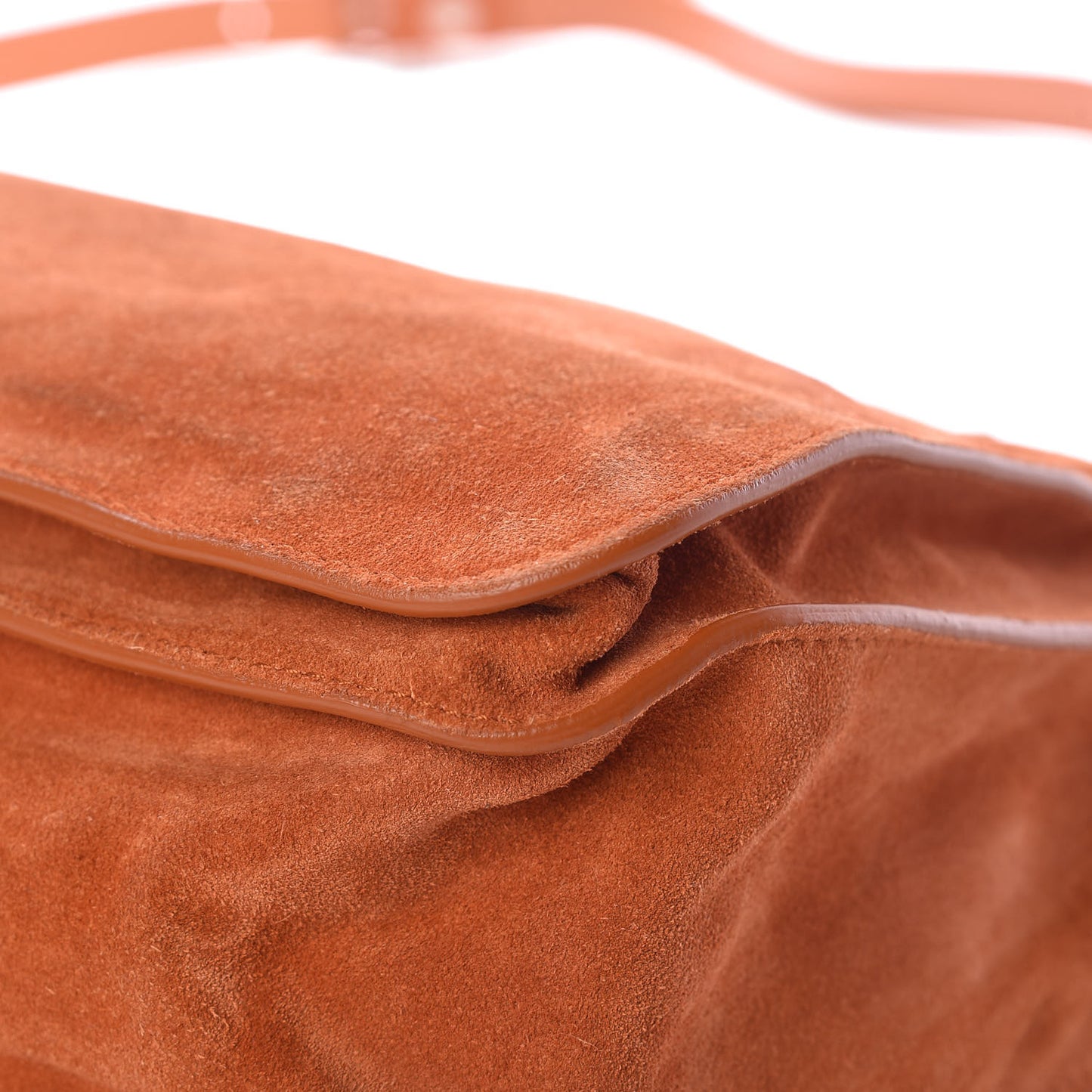 Suede PS1 Medium Satchel Red Clay